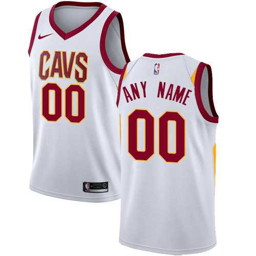 Men & Youth Customized Cleveland Cavaliers White Home Nike Association Edition Jersey